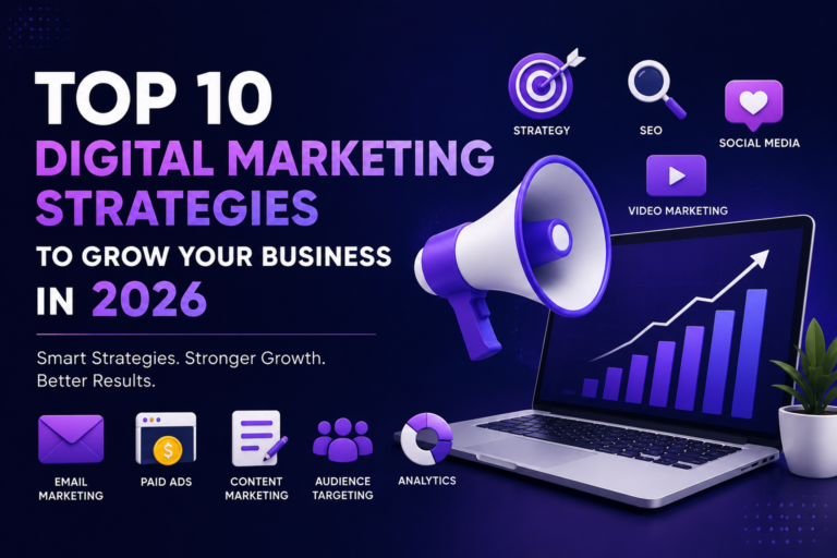 Read more about the article Top 10 Digital Marketing Strategies To Grow Your Business in 2026