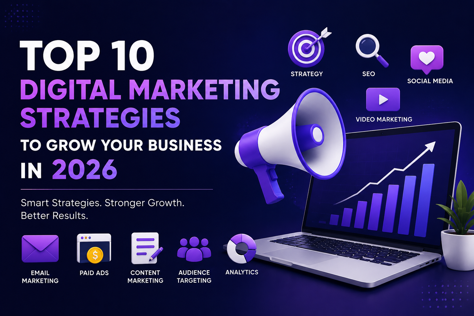 Read more about the article Top 10 Digital Marketing Strategies To Grow Your Business in 2026