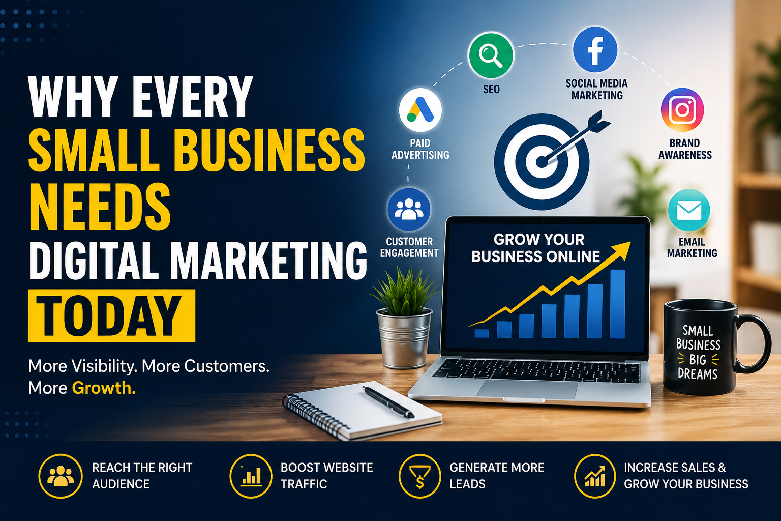 Read more about the article Why Every Small Business Needs Digital Marketing Today ?
