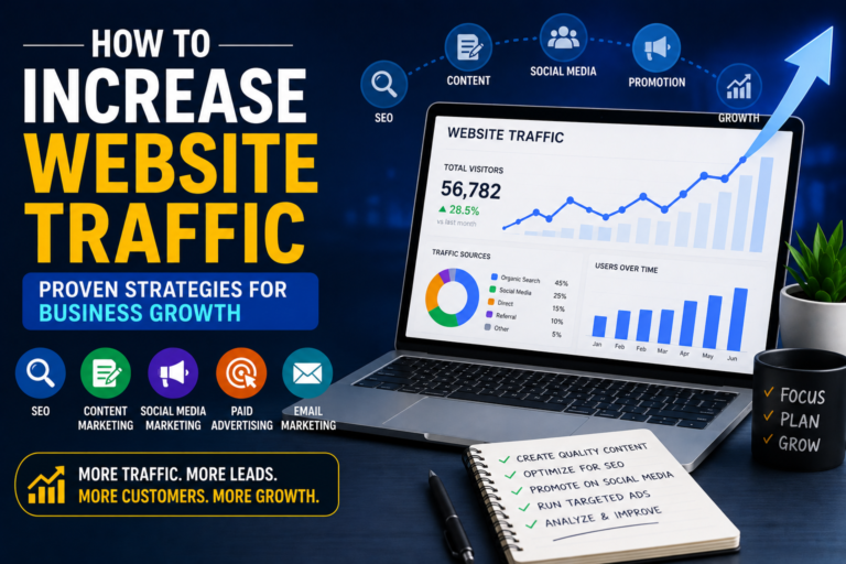 Read more about the article How To Increase Website Traffic: Proven Strategies For Business Growth